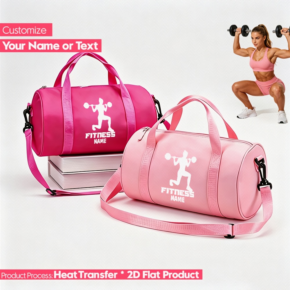 Yoga Fitness Name - Personalizowana torba na siłownię z nadrukiem