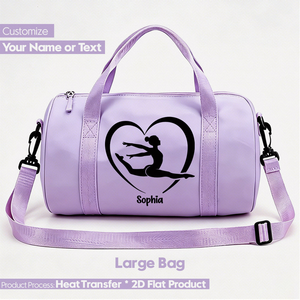 Yoga Fitness Name - Personalizowana torba fitness z nylonu z