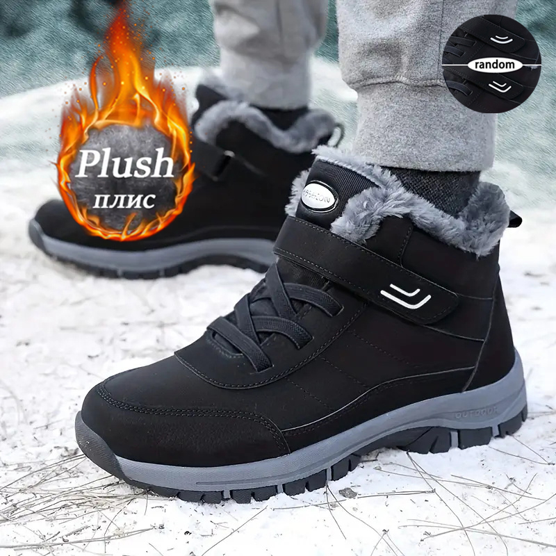 Resistance Bands - Damskie zimowe buty śniegowce z polarową