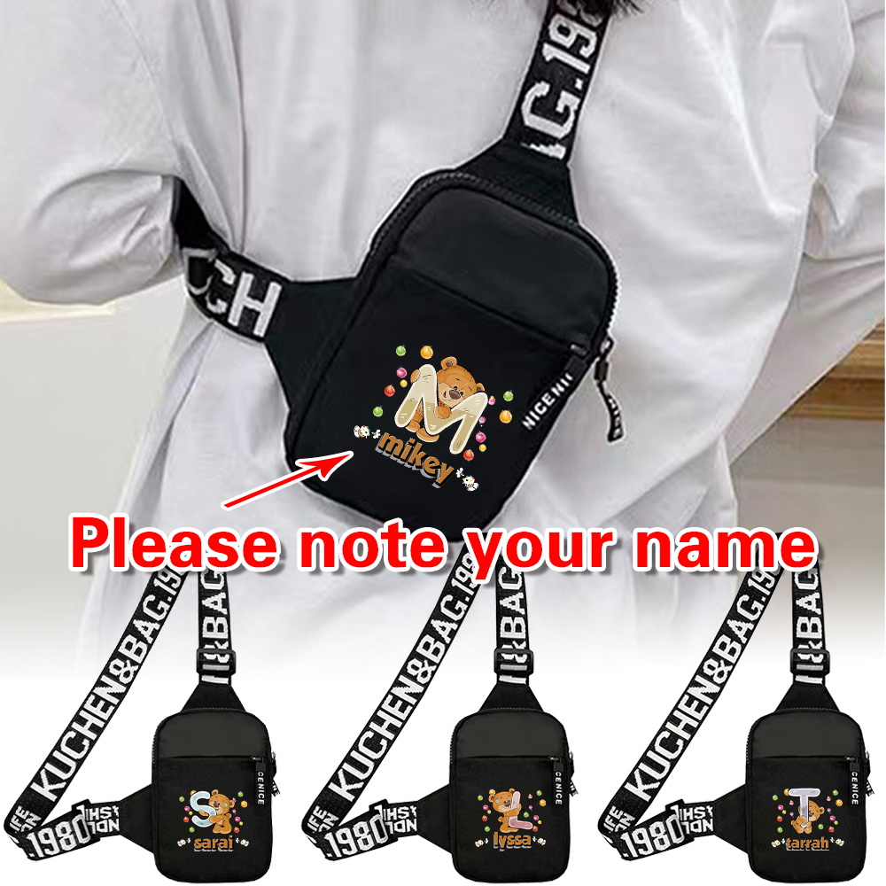 Yoga Fitness Name - Personalizowana torba na klatkę piersiową z