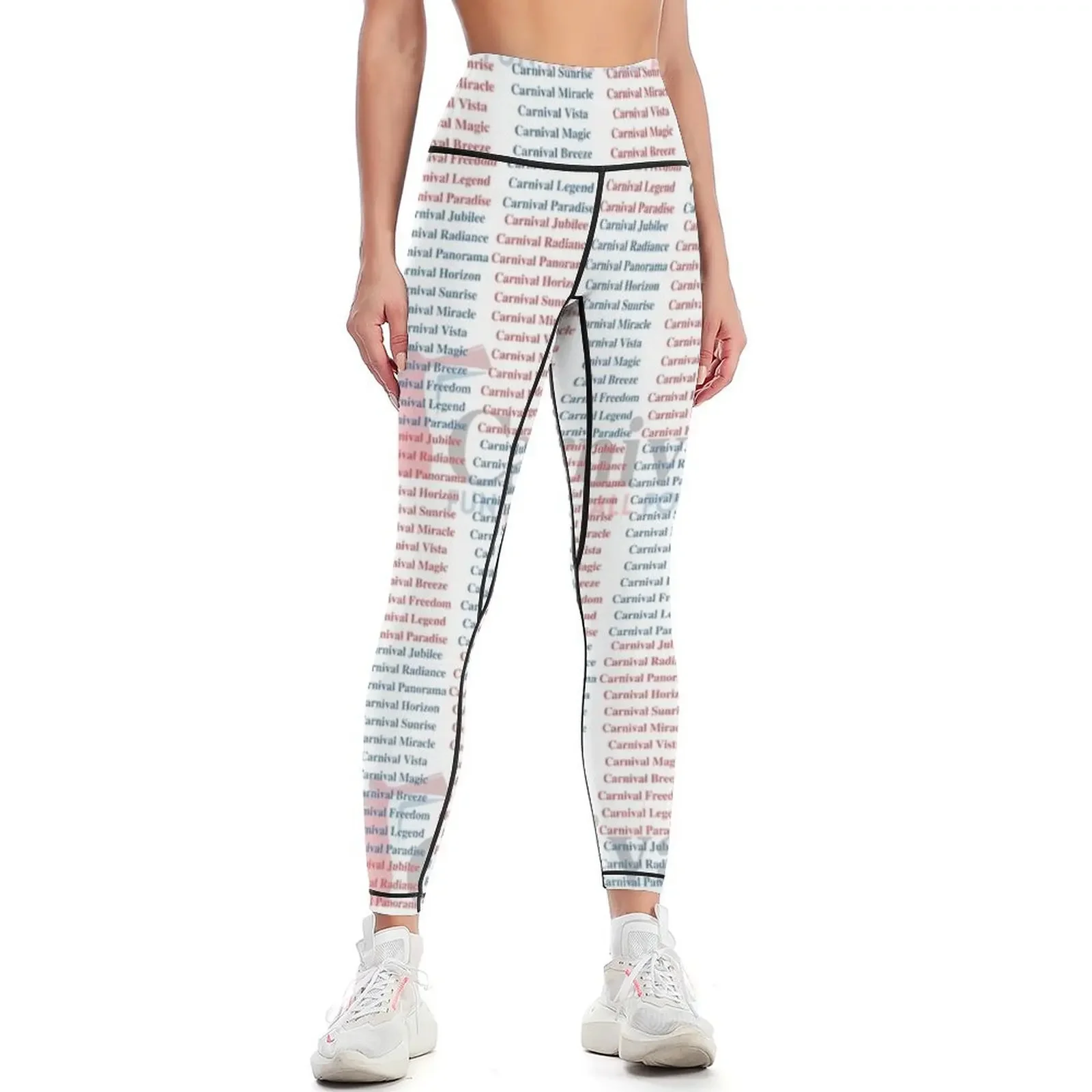 Yoga Fitness Name - Legginsy Carnival Ship Names, odzież sportowa,